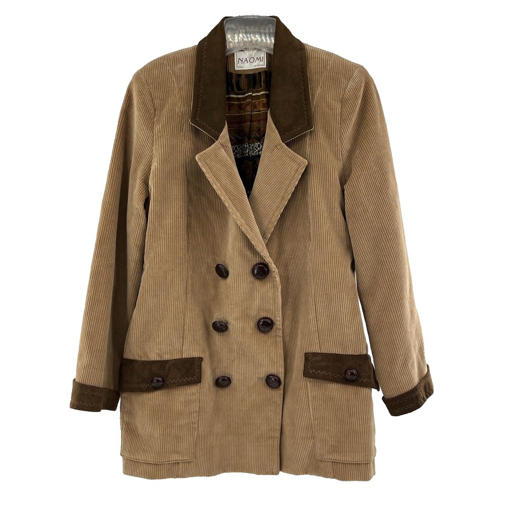 Naomi Paris Women's Corderouy Blazer Approx Medium‎ Beige No size Tag